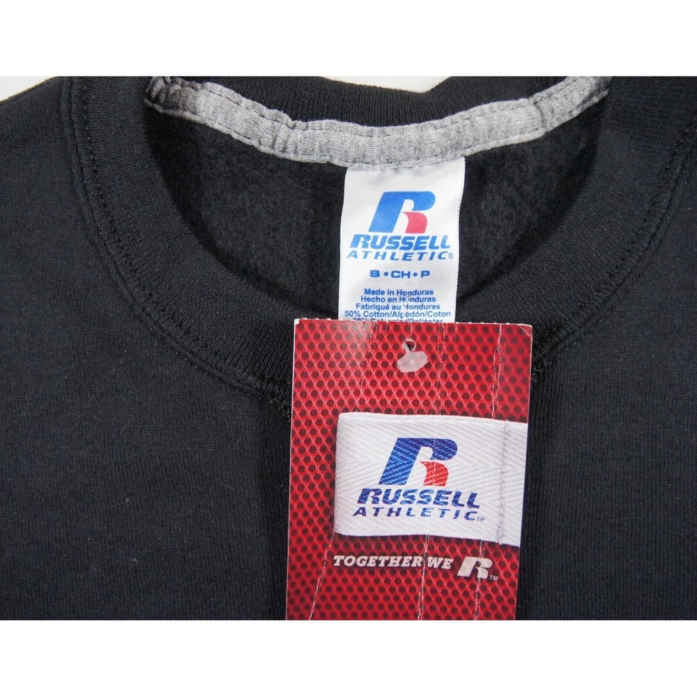 Russell Athletic Sweatshirt Mens Small Black Crewneck Sweater Dri Power Adult - Picture 6 of 10